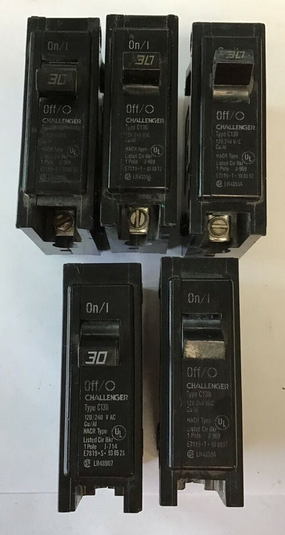 CHALLENGER C130 120/240VAC TYPE HCAR 1POLE ***LOTOF5***0