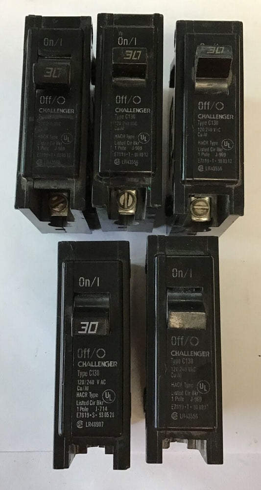 CHALLENGER C130 120/240VAC TYPE HCAR 1POLE ***LOTOF5***0