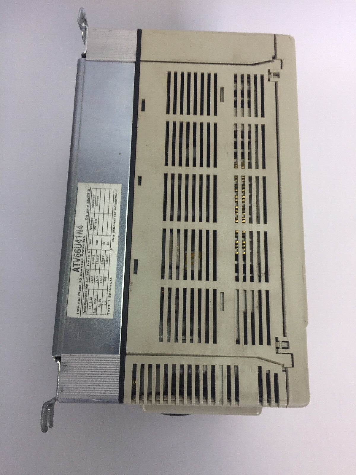 TELEMECANIQUE ATV66U41N4 VARIABLE SPEED DRIVE ALTIVAR 66 460VAC 3HP NO KEYPAD7