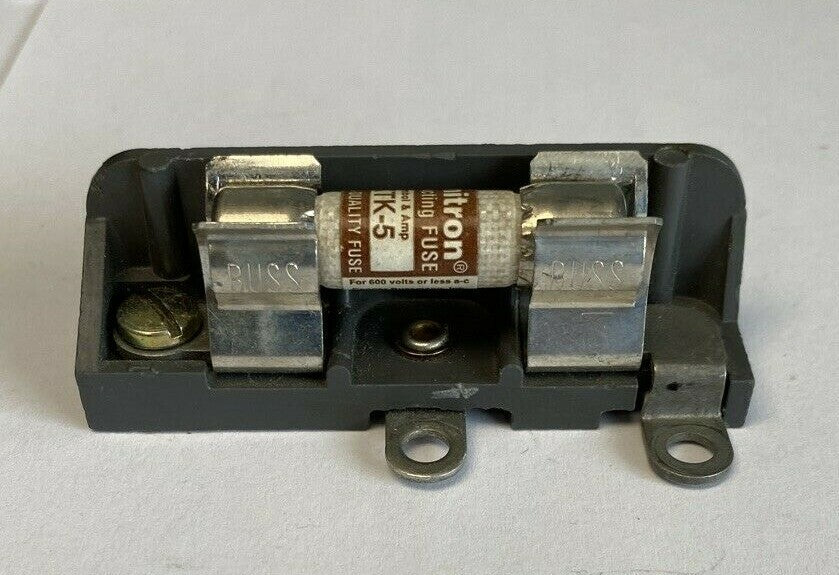Bussmann F-21529 Fuse Holder with Bussmann Limitron KTK-5 5A 600V Fuse0