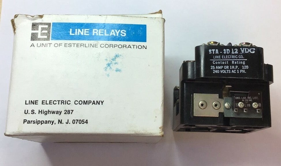 LINE ELECTRIC STA-3D12 VDC RELAY 0