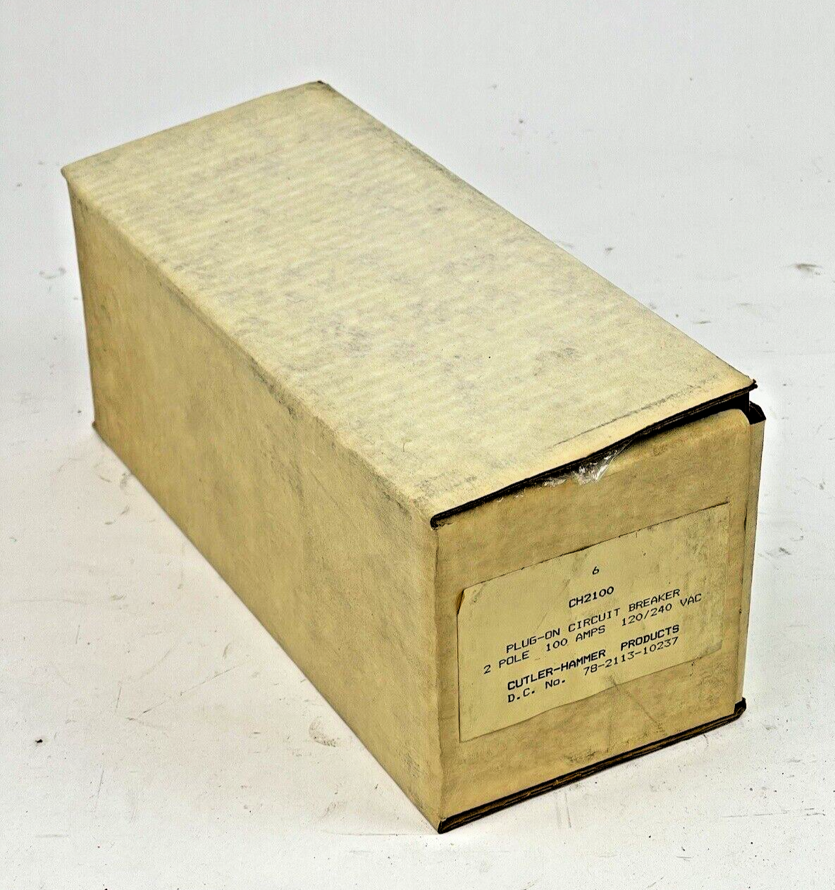 CUTLER-HAMMER *BOX OF 6* - CH2100 - 100A, 2 POLE, 120/240 VAC CIRCUIT BREAKERS1