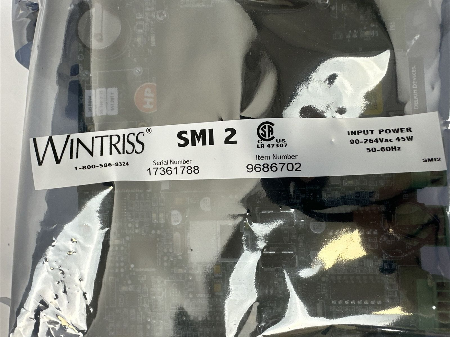WINTRISS 9686702 SMI 2 PANEL MOUNT INPUT POWER 90-264VAC 45W 50-60HZ0
