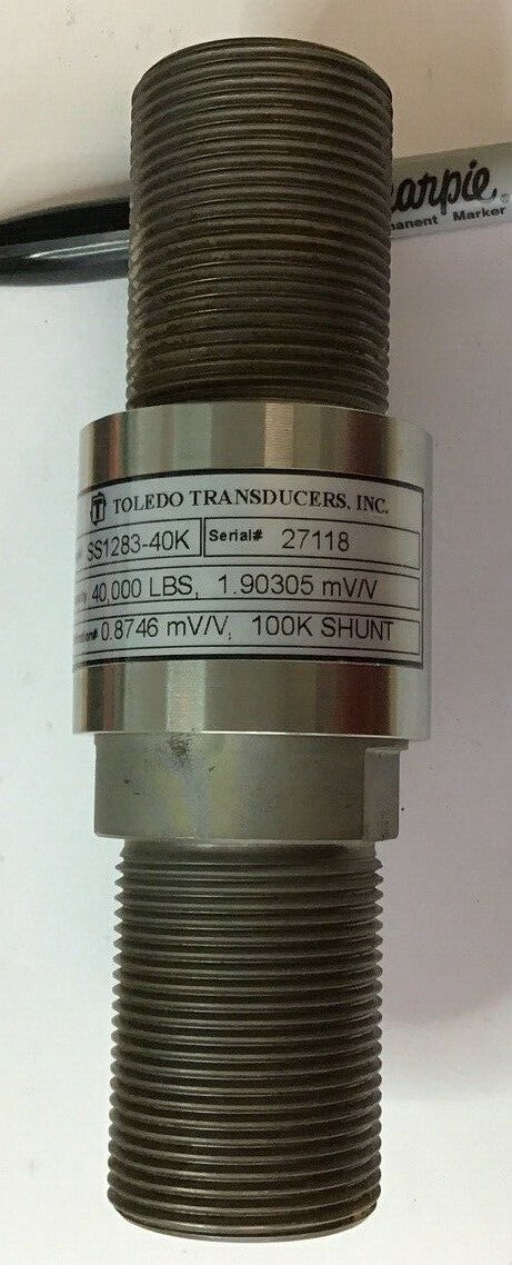 TOLEDO TRANSDUCERS  SS1283-40K 40,000LBS CAPACITY 100K SHUNT 0