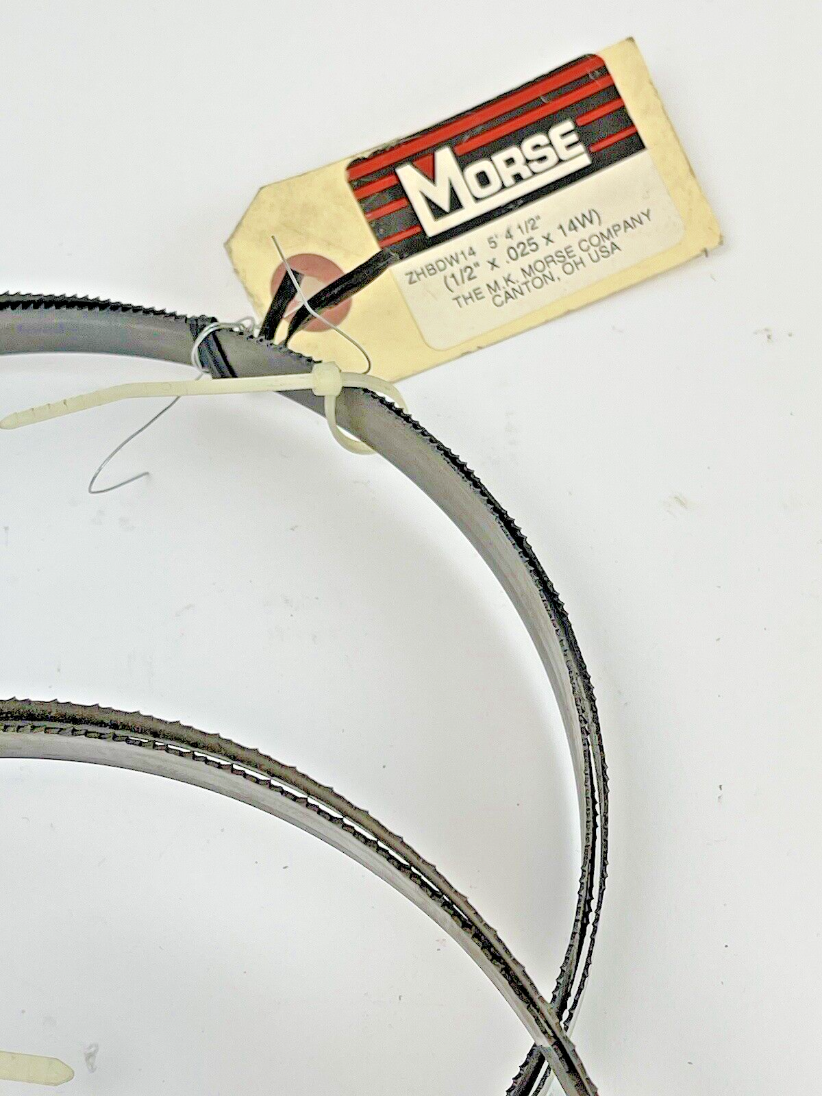 MORSE *LOT OF 2* ZHBDW14 - BAND SAW BLADES - 5' 4.5" L, 1/2" W, 14 Tpi, 0.025"3