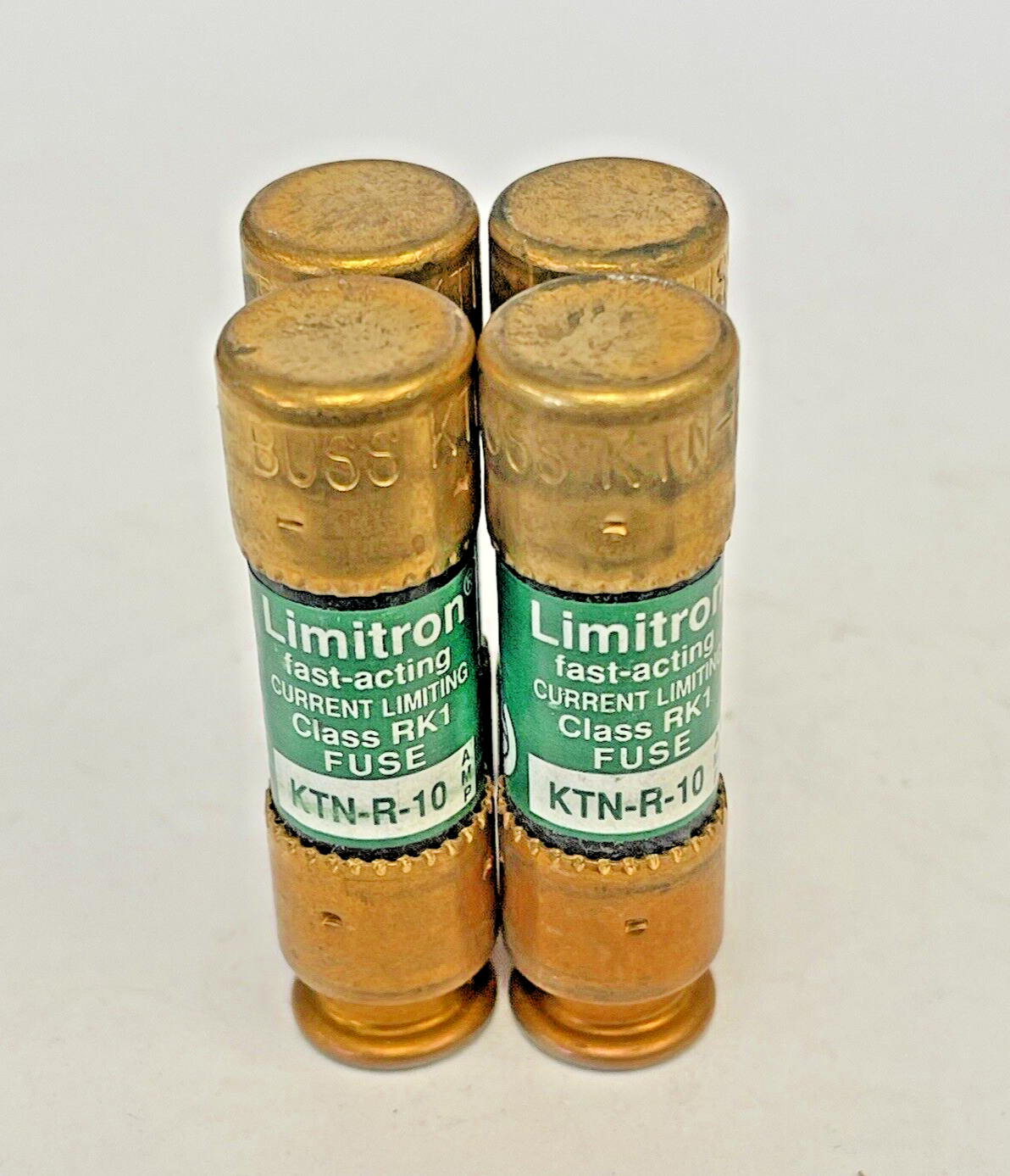 BUSSMANN - *BOX OF 4* - KTN-R-10 - 10 AMP, 250 VAC, FAST-ACTING, CURRENT-LIMIT1