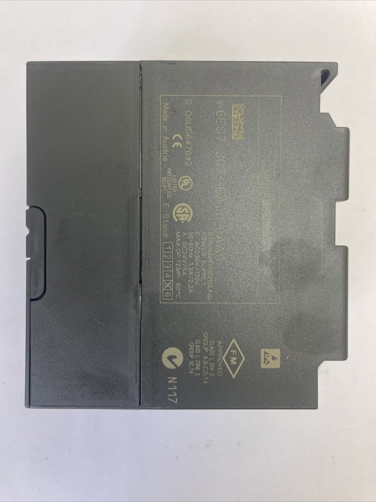 SIEMENS SIMATIC S7 1P 6ES7 307-1EA00-0AA0 POWER SUPPLY MODULE 2