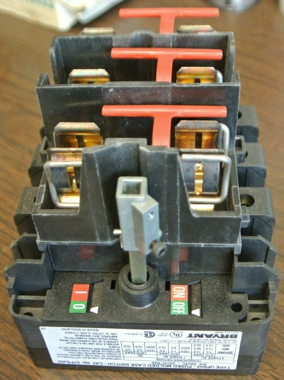 BRYANT 67FSJ60 FUSED DISCONNECT SWITCH / 60A / 3-POLE / TYPE J / NEW SURPLUS0