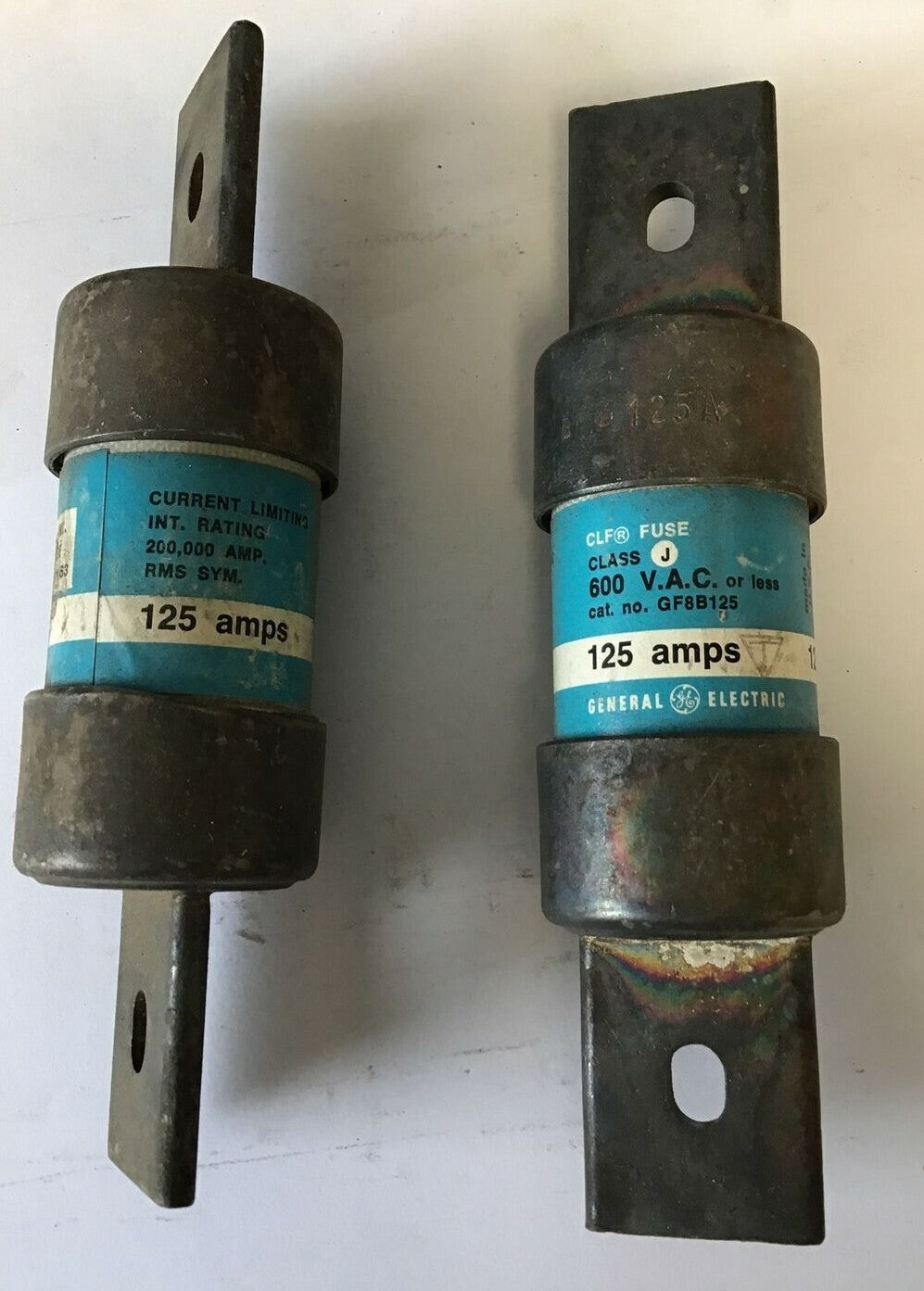 GENERAL ELECTRIC GF8B125 FUSE 125A 600VAC CLASS J ***LOTOF2***0