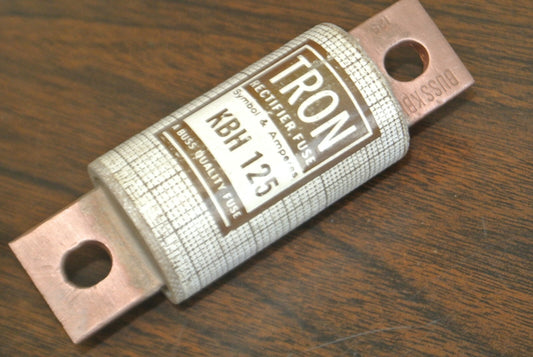 BOX of 5 / BUSSMANN / TRON KBH125 RECTIFIER FUSE / 125A / 500V / NEW SURPLUS0