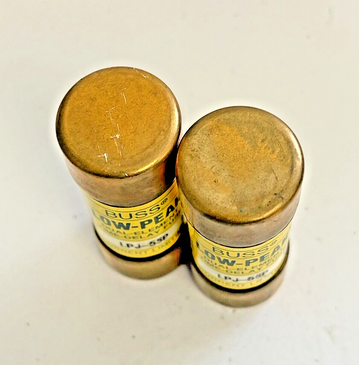 BUSSMANN *LOT OF 2*  LPJ-5SP  600 VAC TIME-DELAY DUAL-ELEMENT LOW-PEAK1