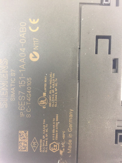 SIEMENS 1P 6ES7 151-1AA04-0AB0, 138-4CA01-0AA0, 131-4BD01-0AA0, 132-4BD31-0AA05