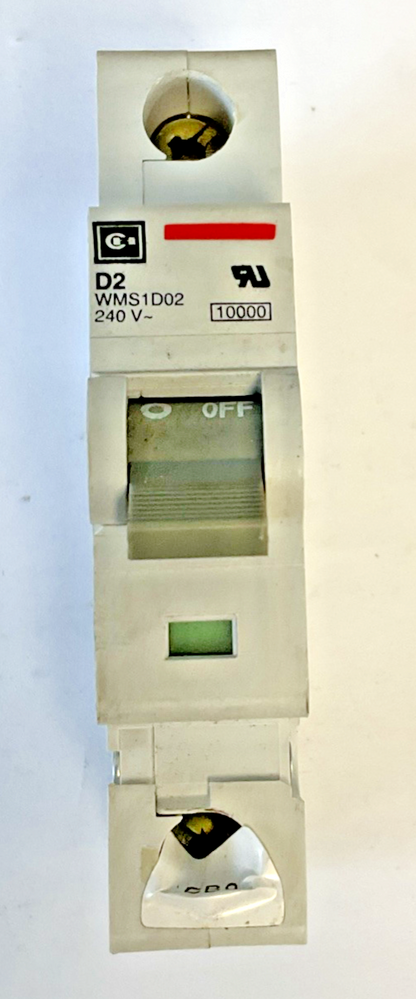 CUTLER HAMMER WMS1D02 CIRCUIT BREAKER 240VAC ***LOTOF2***1