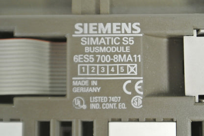 SIEMENS 6ES5 700-8MA11 SIMATIC S5 BUS MODULE 1