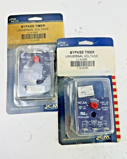 ICM **LOT OF 2** - ICM175 - BYPASS TIMER - UNIVERSAL VOLTAGE - 3UW850