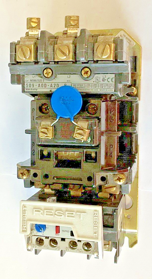 ALLEN BRADLEY 509-A0D-A2D SER. B STARTER 592-A2DA CB236 COIL 120V 509-AOD-A2D0