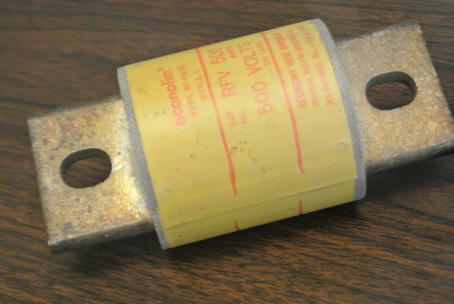 ECONOMY RFV500 RECTIFIER / SEMICONDUCTOR FUSE / 500A / 500V / NEW SURPLUS0