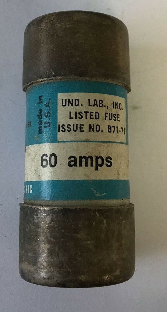 GENERAL ELECTRIC GF8B60 CURRENT LIMITING FUSE 600VAC 60A CLASS J ***LOTOF11**2