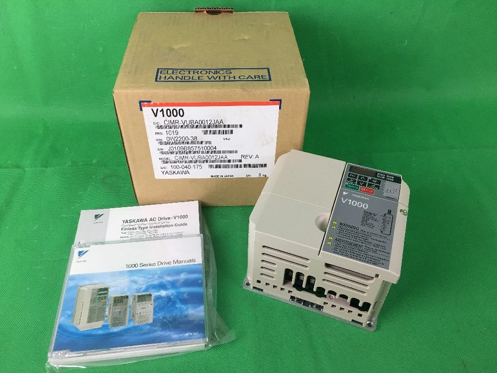 YASKAWA V1000 DRIVE CIMR-VUBA0012JAA 1PH 24A INPUT 3PH 12A OUTPUT0