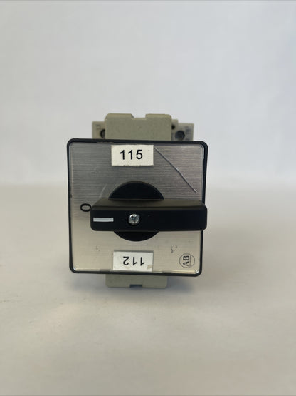 ALLEN BRADLEY 194-A25-3753 DISCONNECT SWITCH 25A 600VAC SER B 10HP2
