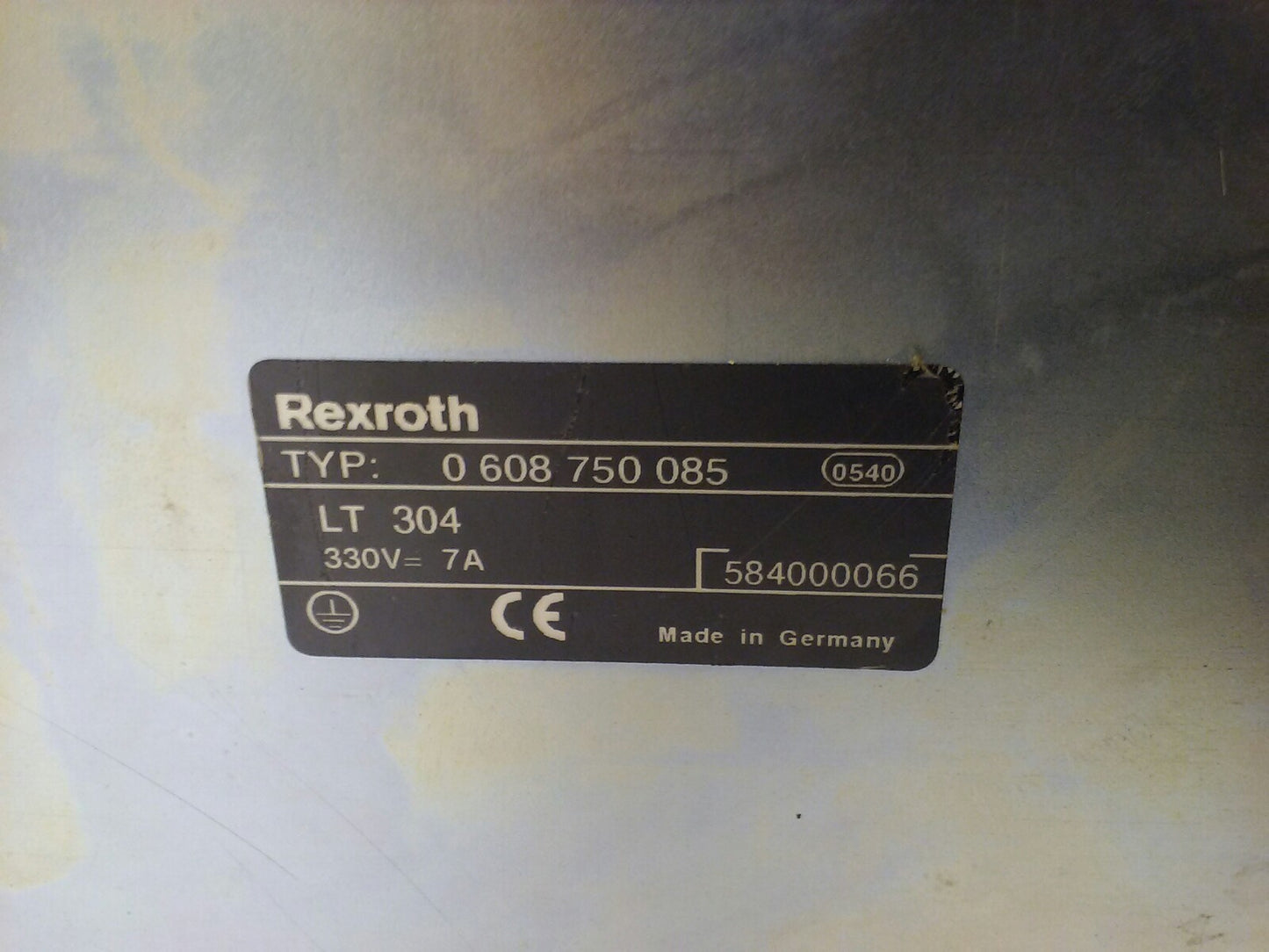 REXROTH 0 608 750 085 POWER SUPPLY MODULE LT304, 330V, 7A, 1 607 501 696 D1