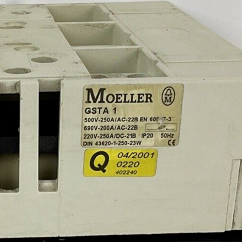 MOELLER GSTA 1 DISCONNECT SWITCH 250A1