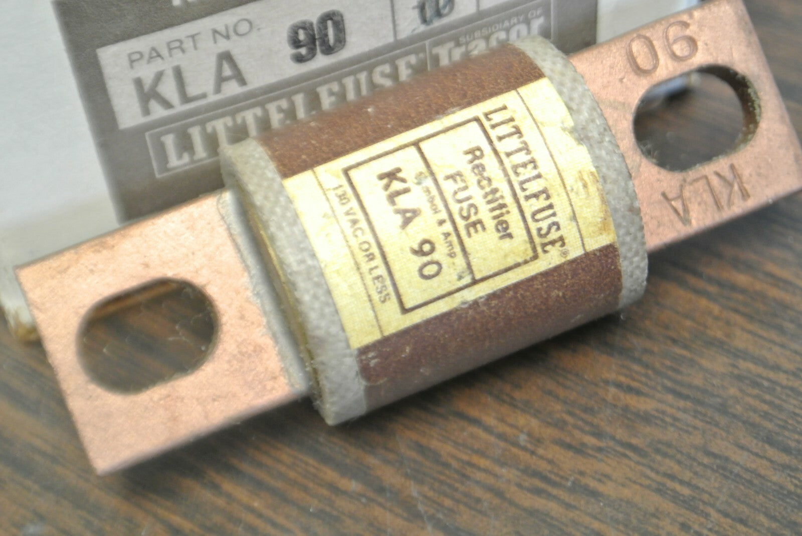 LITTELFUSE KLA90 RECTIFIER FUSE / 90A / 130V / NEW SURPLUS / KLA-900