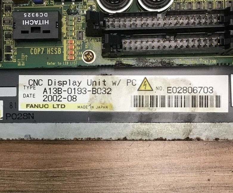 FANUC A13B-0193-B032 DISPLAY UNIT 1
