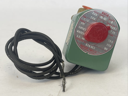 ASCO 8263C2 SOLENOID VALVE 220/240V 50/60HZ 6WATTS0