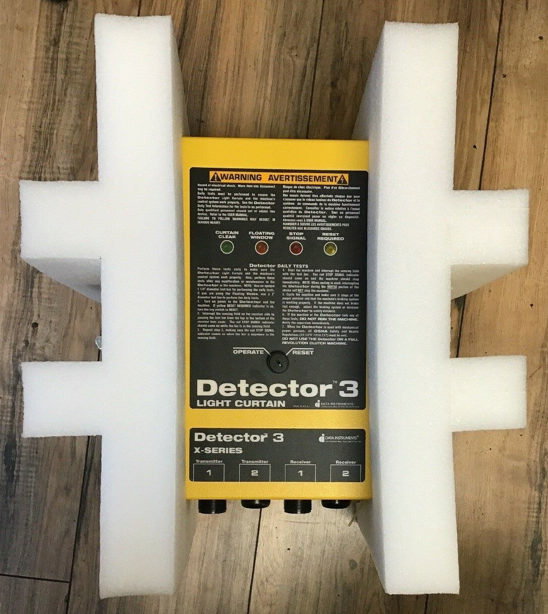 DATA INSTUMENTS/HONEYWELL 3LC-BXWQDH DETECTOR 3 LIGHT CURTAIN CONTROLLER 2