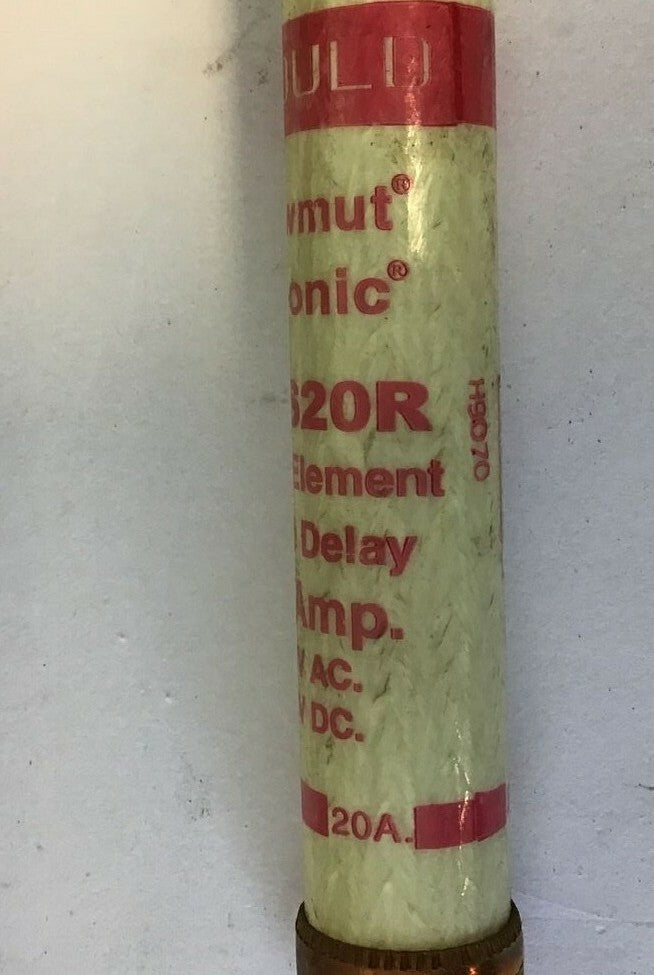 GOULD SHAWMUT TRS20R TRI-ONIC FUSE 20A 600VAC 300VDC CLASS RK5***LOTOF3***3