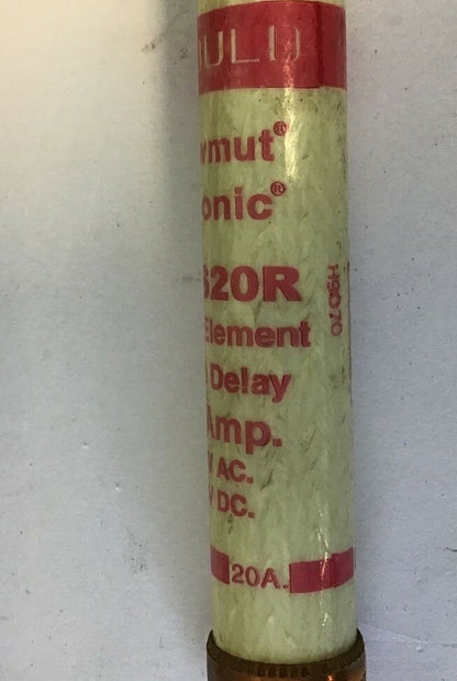 GOULD SHAWMUT TRS20R TRI-ONIC FUSE 20A 600VAC 300VDC CLASS RK5***LOTOF3***3