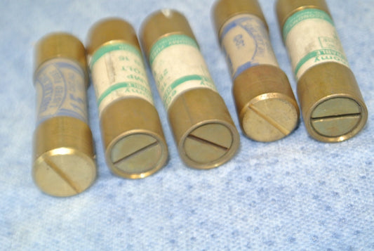 LOT of 5 / ECONOMY & EAGLE ERN15 RENEWABLE FUSE / 15A / 250V / NEW SURPLUS0