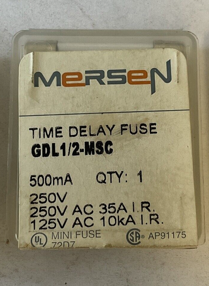 MERSEN GGC5-MSC(QTY10) AND GDL1/2-MSC(QTY12) FUSE 250VAC2