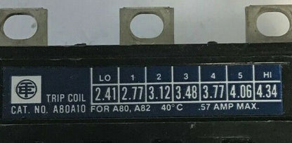 TELEMECANIQUE A80A10 TRIP COIL .57A 1