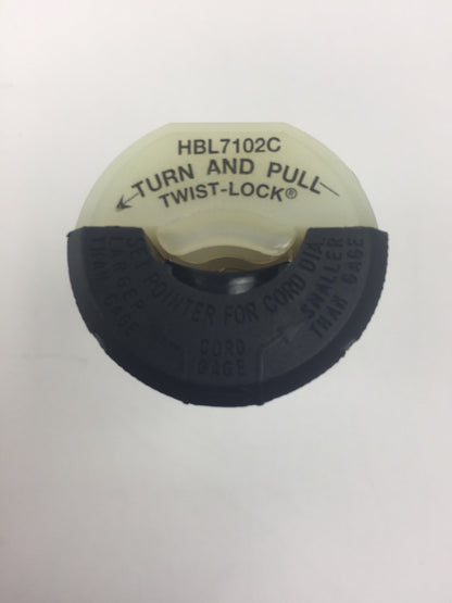 HUBBELL HBL7102C TWIST LOCK MALE PLUG 20A 250V0
