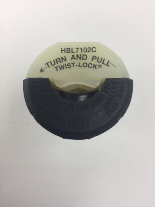 HUBBELL HBL7102C TWIST LOCK MALE PLUG 20A 250V0