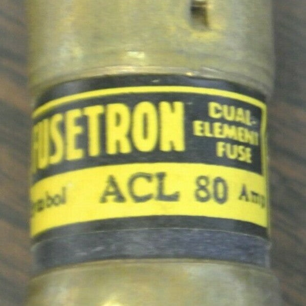 BOX of 10 / BUSS ACL80 DUAL-ELEMENT FORK-LIFT FUSE / 80A / 125V / NEW SURPLUS1