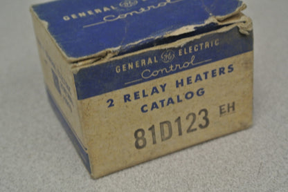 BOX of 2 / GENERAL ELECTRIC 81D123 EH RELAY HEATERS / NEW SURPLUS4