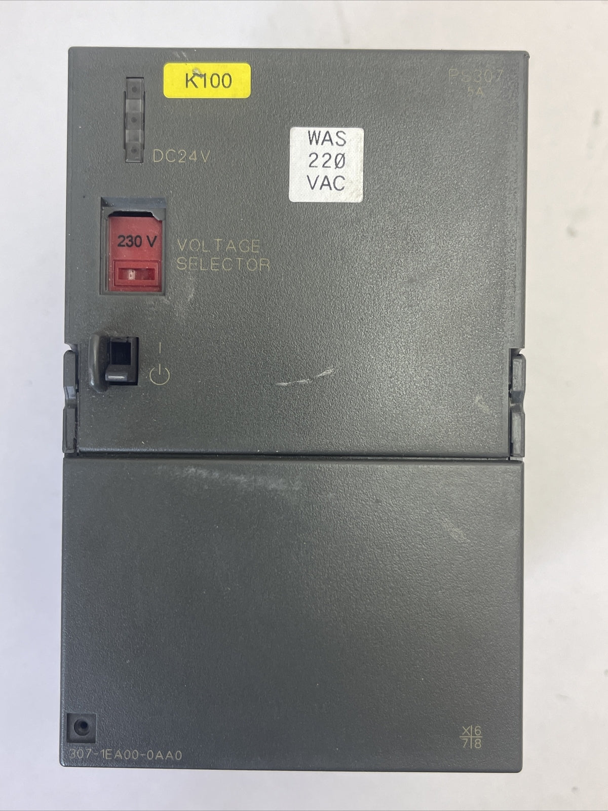 SIEMENS SIMATIC S7 1P 6ES7 307-1EA00-0AA0 POWER SUPPLY MODULE 0