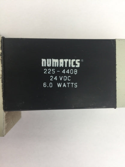 NUMATICS 225-440B SOLENOID VALVE 24 VDC 6.0 WATTS I13SS515M000061 150 PSIG-AIR1