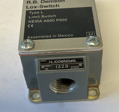 SQUARE D HL100WN2M16 LIMIT SWITCH SER.F TYPE L3