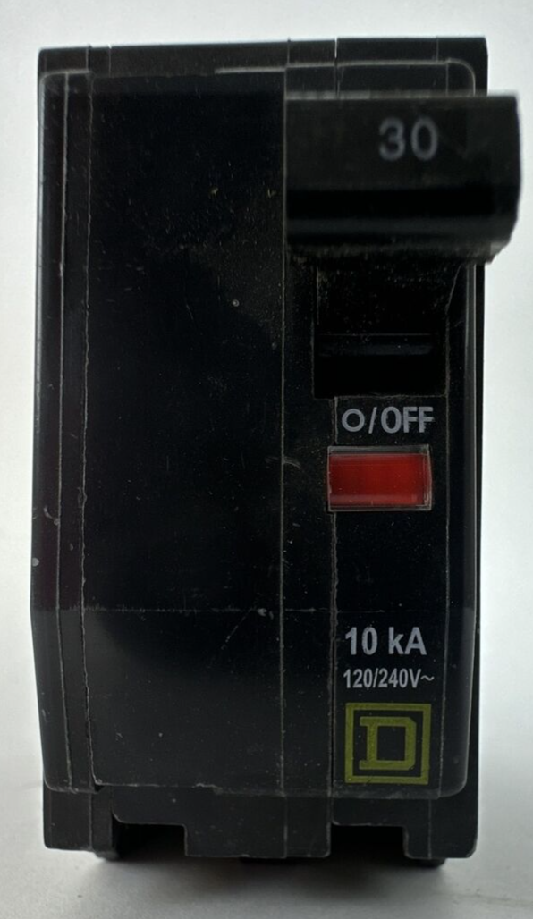 SQUARE D QOB230 CIRCUIT BREAKER 120/240VAC 2POLE 30AMP 10kA0