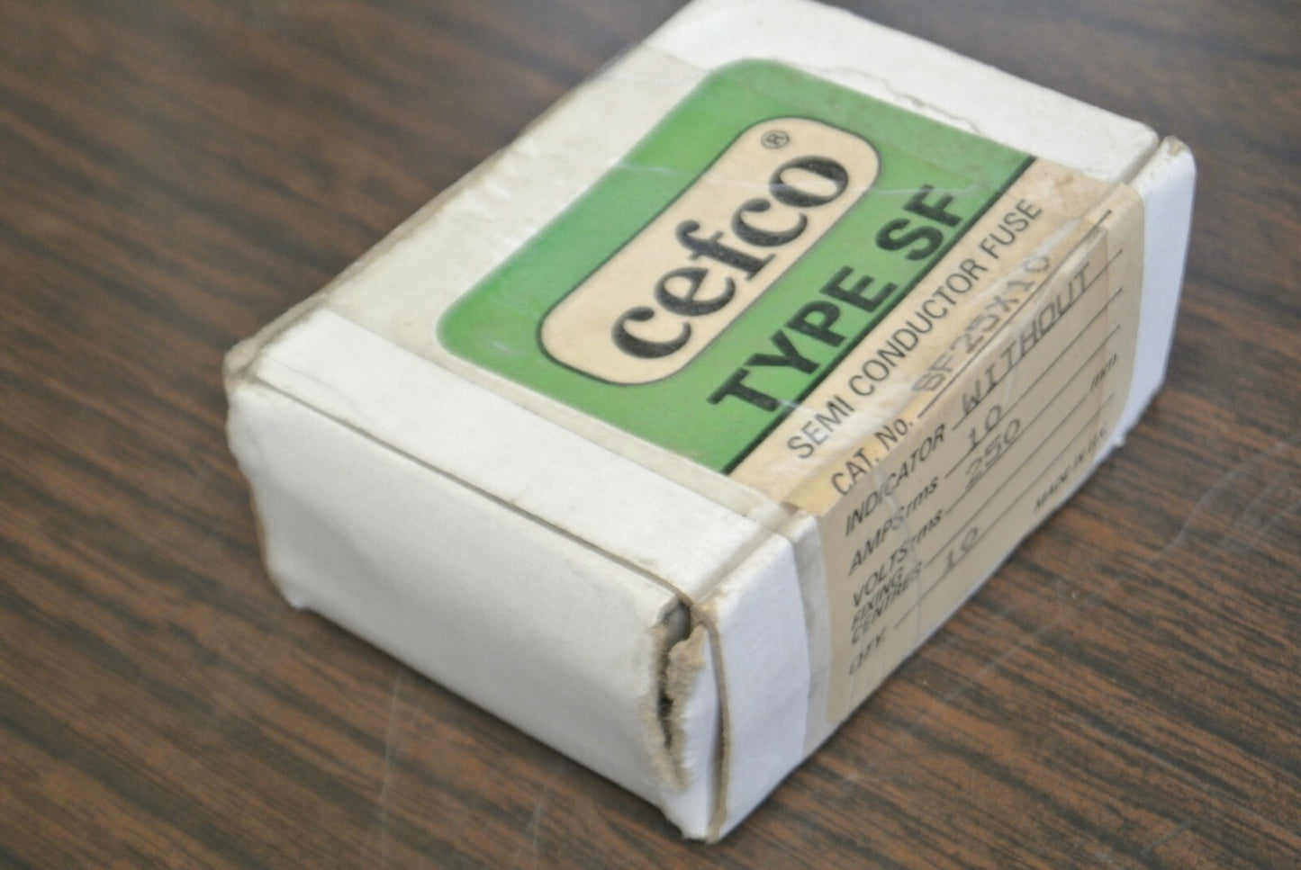 BOX of 10 / CEFCO SF25X10 RECTIFIER FUSE / 10A / 250V / NEW SURPLUS3