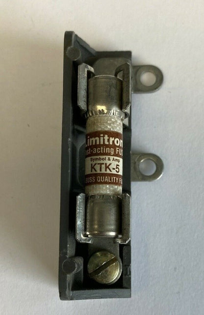 Bussmann F-21529 Fuse Holder with Bussmann Limitron KTK-5 5A 600V Fuse1