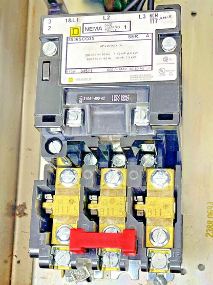 CUTLER HAMMER - A30CWA0 A2- COMBINATION MOTOR STARTER WITH MOTOR CIRCUIT SWITCH12