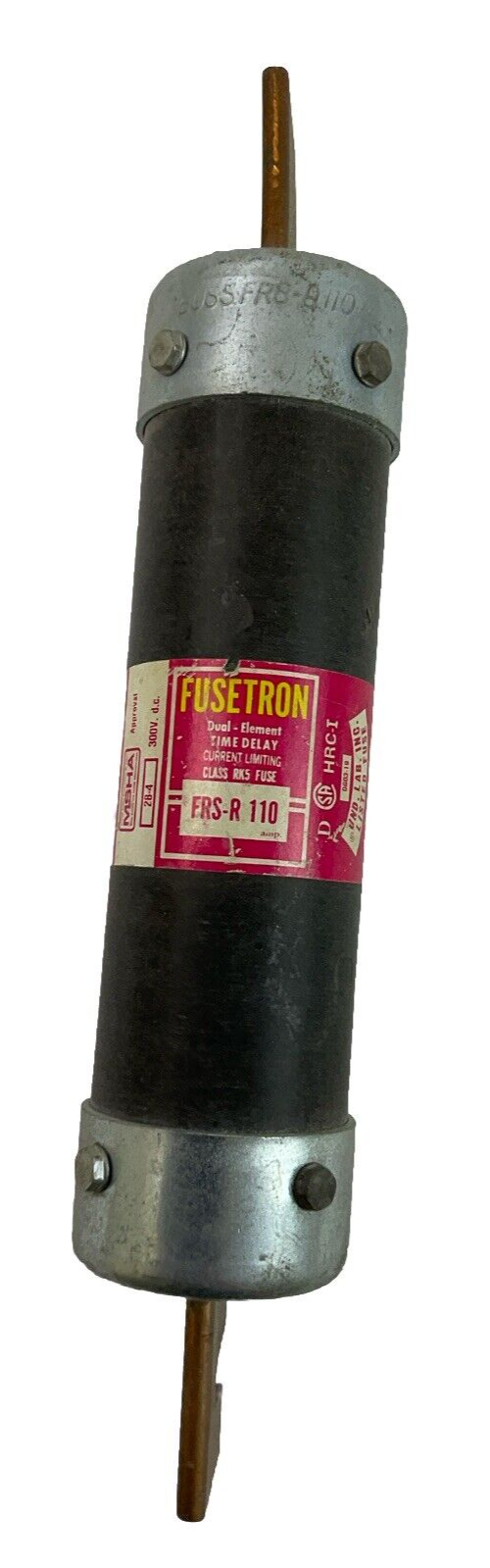 FUSETRON FRS-R 110 CURRENT LIMITING TIME DELAY FUSE 300VDC 600VAC 110AMP0
