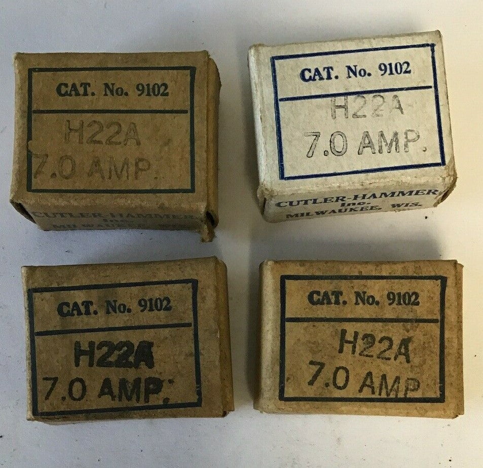 CUTLER HAMMER 9102 H22A  7.0AMP HEATER****LOTOF4****0