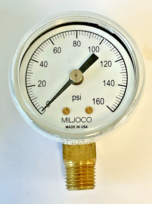 MILJOCO P20157L06 2" PRESSURE GAUGE 0-160PSI 6GKP52