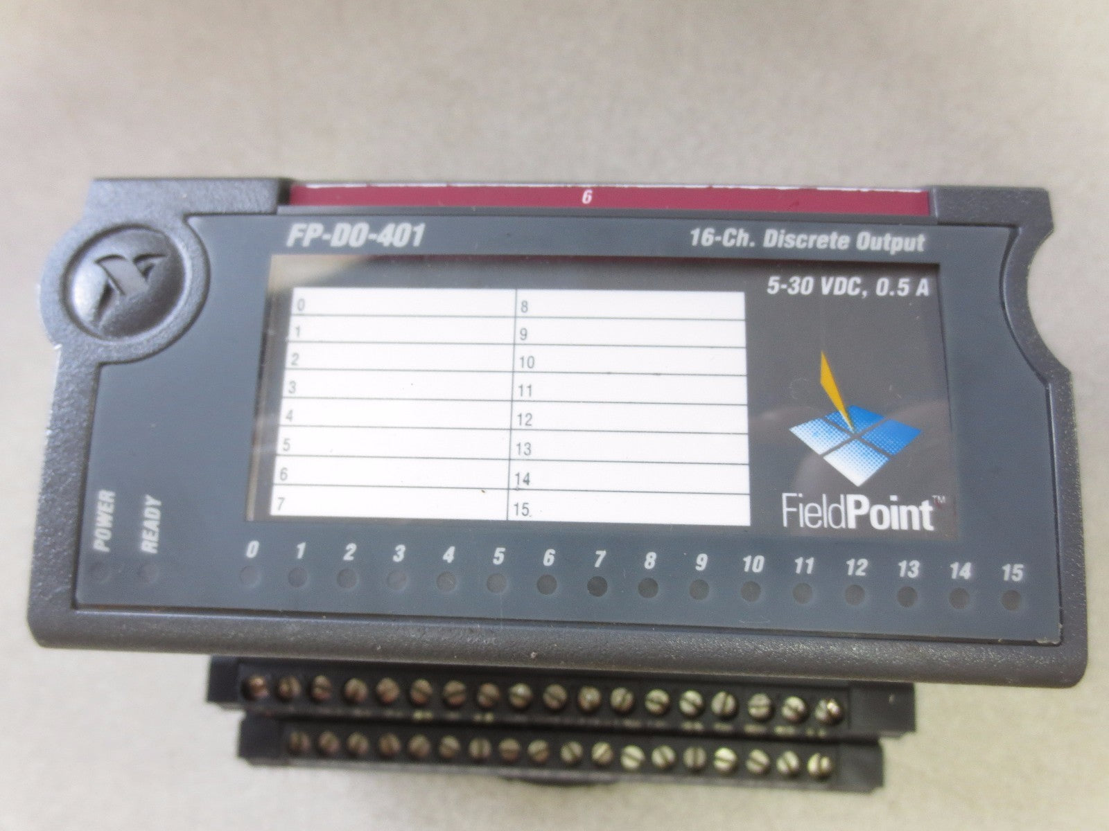 NATIONAL INSTRUMENT FIELD POINT FP-DO-401 16-CH. SOURCING DISCRETE OUTPUT MODULE2